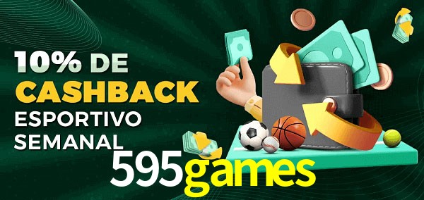 10% de bônus de cashback na 595games